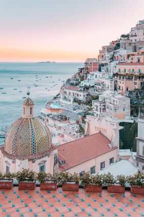 Positano Amalfi Coast Sunset