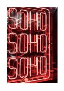 SoHo Neon Light Sign | Create your own poster