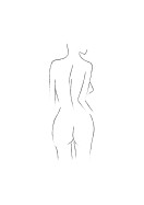 Female Body Silhouette No2 | Create your own poster